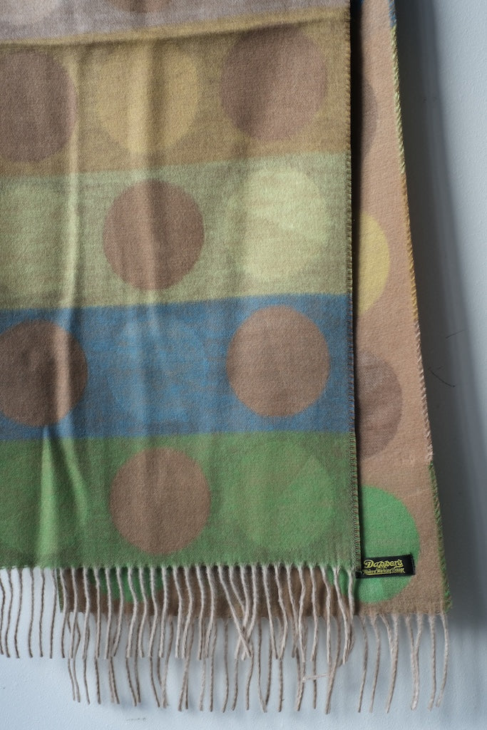 V.FRAAS CASHMINK SCARF CIRCLE PATTERN