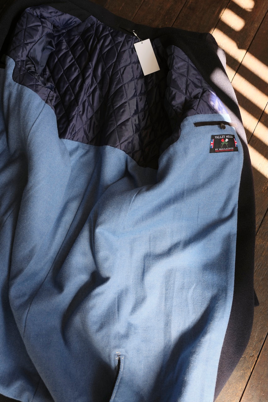 lacquer&c CHEVRON DUFFLE COAT NAVY