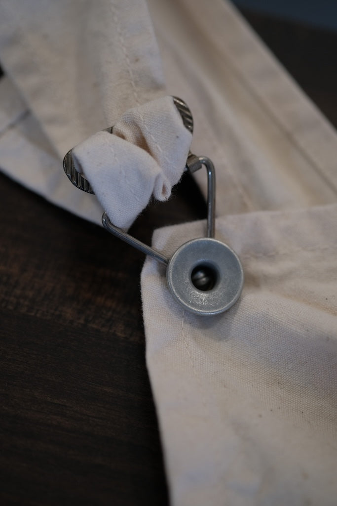 30s style iron hook for overalls