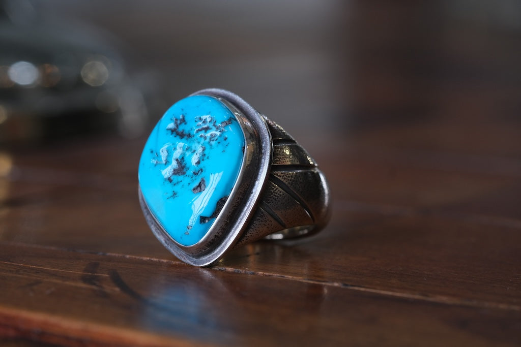 LYNCH SILVERSMITH TURQUOISE RING