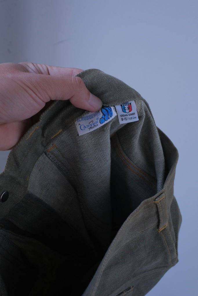 CANTON SCRUB GREEN DENIM