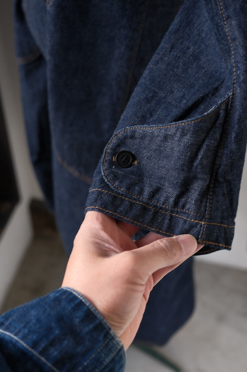 BLACK SIGN 1930 HITMAN COAT DARK INDIGO