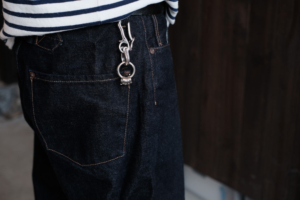 LYNCH SILVERSMITH RIBHOOK U-JOINT KEYRING