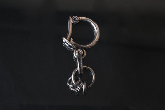 LYNCH SILVERSMITH D-CUFFS U-JOINT KEY RING