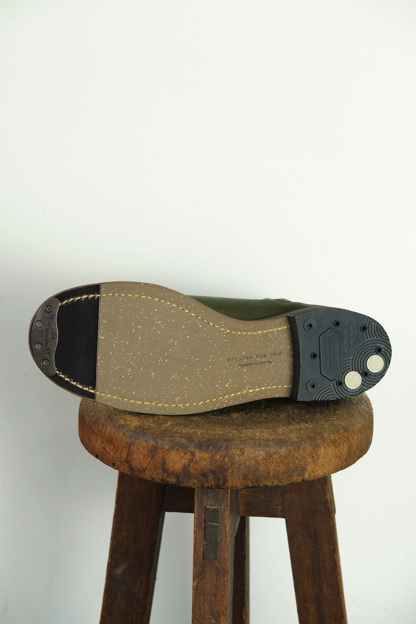 ROLLING DUB TRIO CASPER GREEN HORSEHIDE