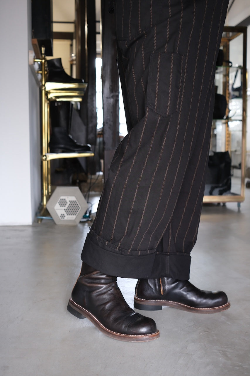 DAPPERS CLASSICAL RAILROADER BIB OVERALLS BLACK WABASH LOT1585