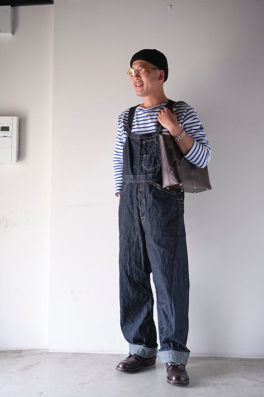 DAPPERS CLASSICAL RAILROADER BIB OVERALLS DENIM LOT1570