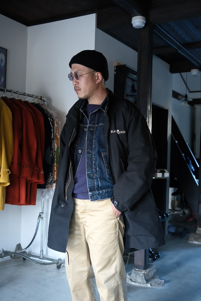 BLACK SIGN BRITISH OILED COTTON REBEL COAT
