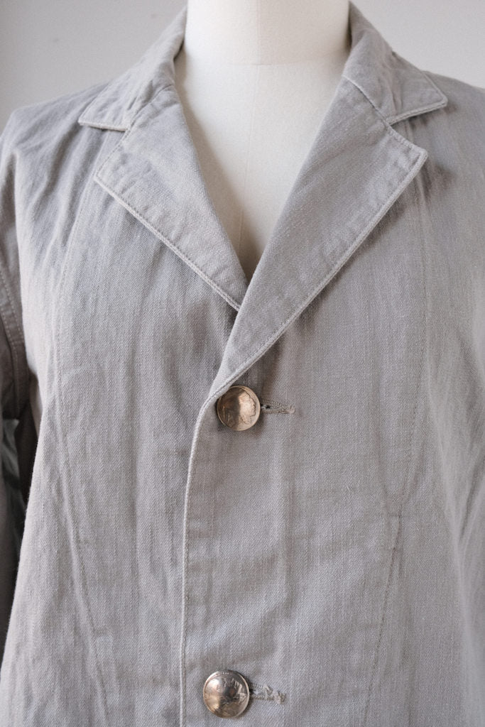 WALK ON GRAY DENIM SACK COAT