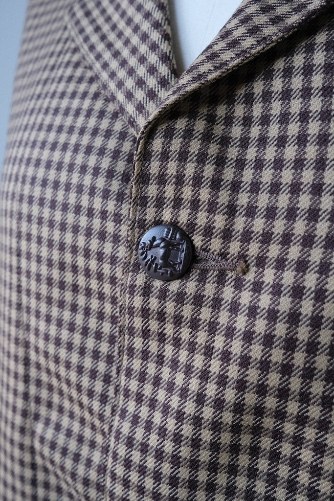 WALK ON WOOL Chidori SACK COAT