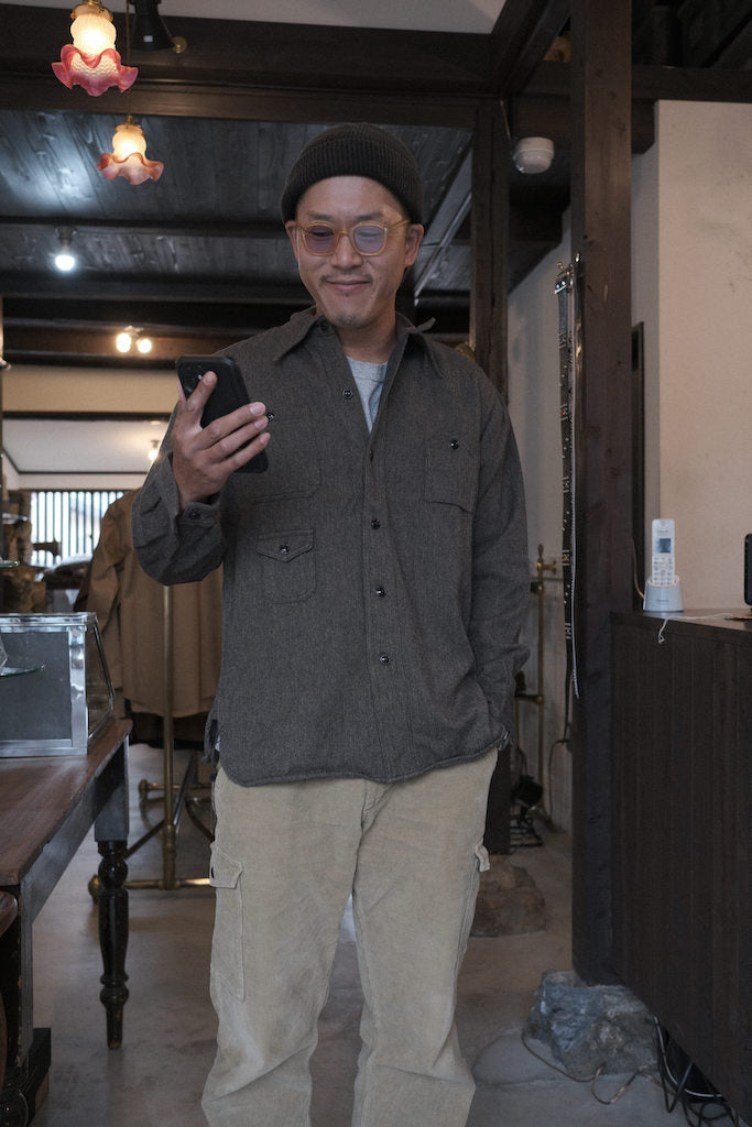 WALK ON COTTON WOOL FLEECE LINING WORK SHIRT