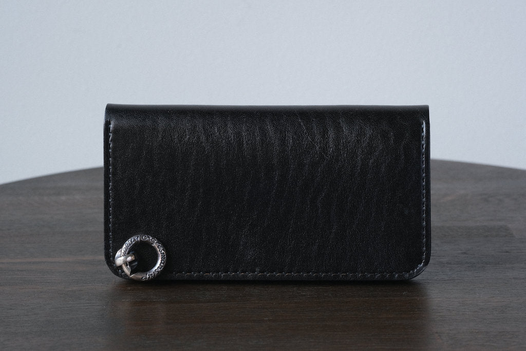 LYNCH SILVER SMITH BIKER WALLET BLK