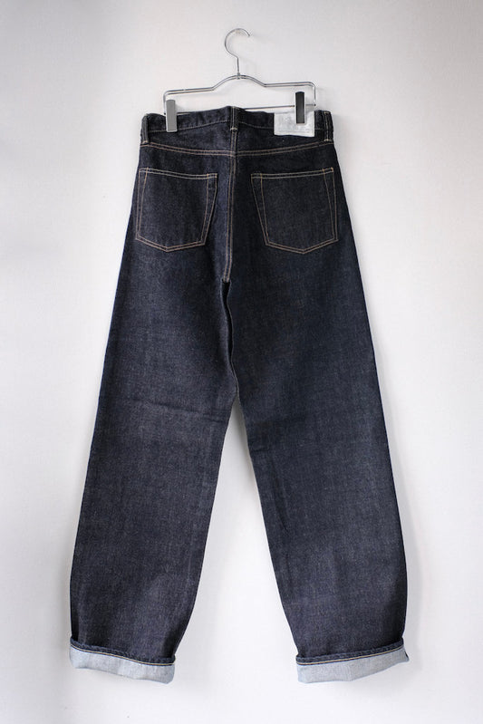 BLACK SIGN 14oz BS DENIM WIDE STRAIGHT