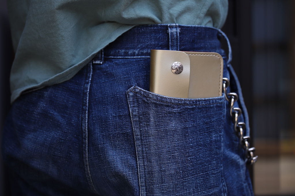 LYNCH SILVER SMITH DEVELOP BIKER WALLET GOLD