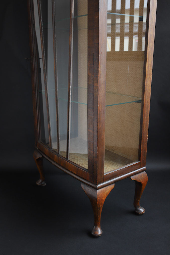 1930's ENGLAND GLASS SHOW CASE