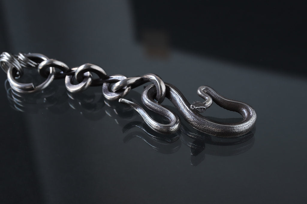 LYNCH SILVER SMITH SNAKE KEY CHAIN