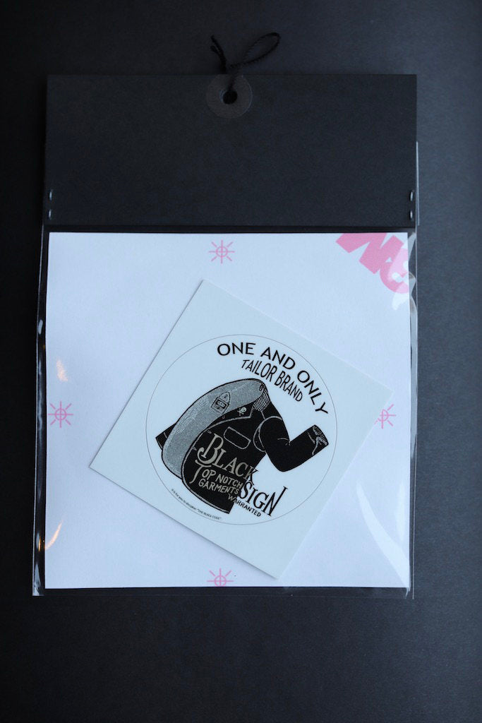 BLACK SIGN STICKER