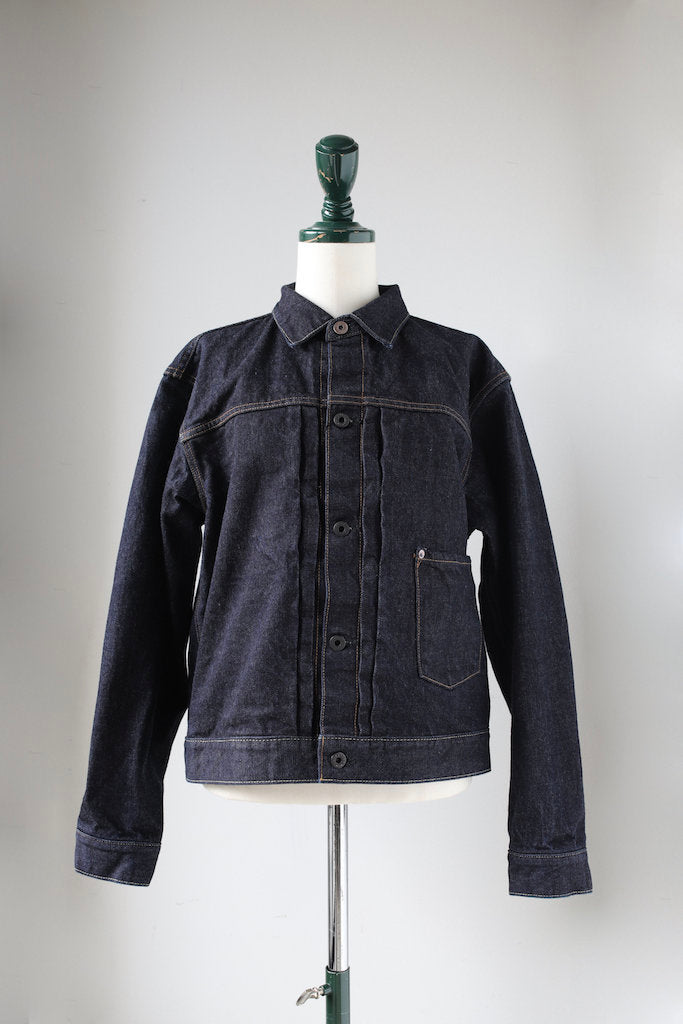 BLACK SIGN 14oz DENIM PLEATS JKT – grandguignol