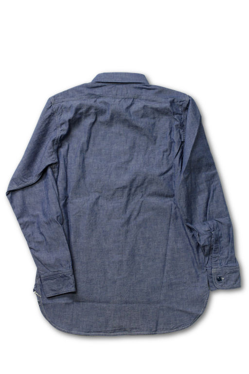 BLACK SIGN OPEN POCKET WORKING CHAMBRAY SHIRT