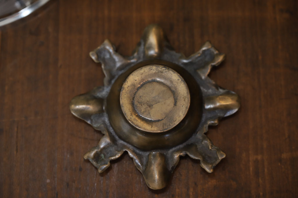 1900`s FRENCH BRASS GARGOYLE ASHTRAY