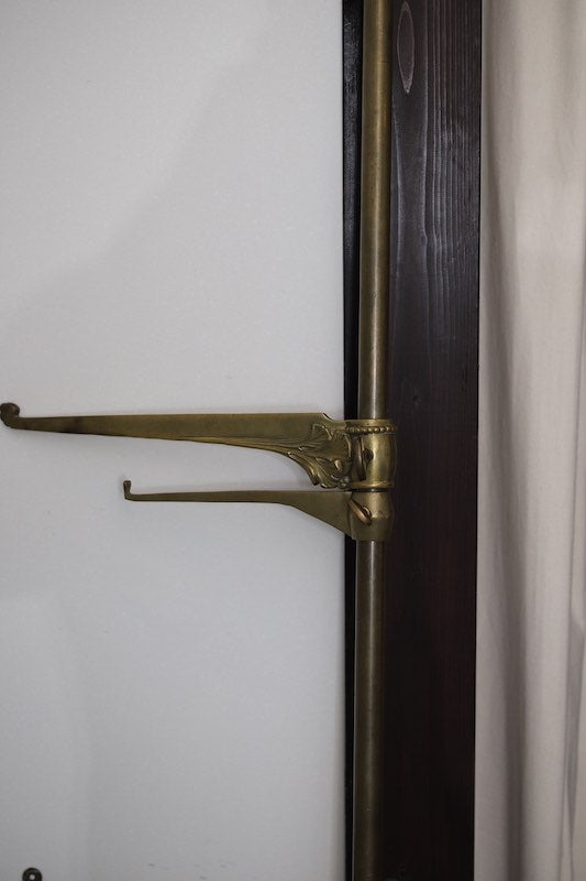 1900`s FRENCH BRASS SHELF BRACKETS ART NOUVEAU