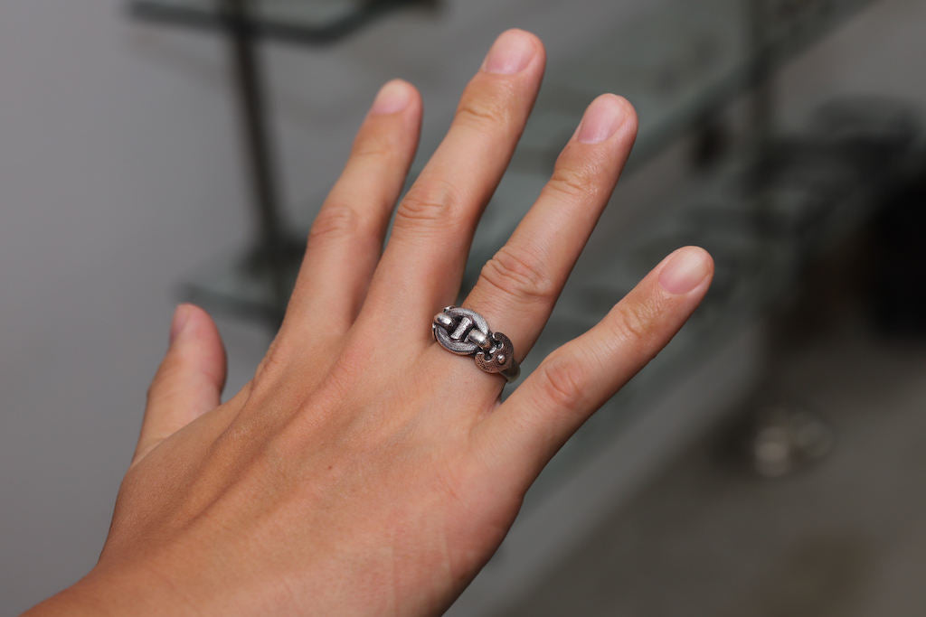 LYNCH SILVER SMITH ANCHOR RING(S)