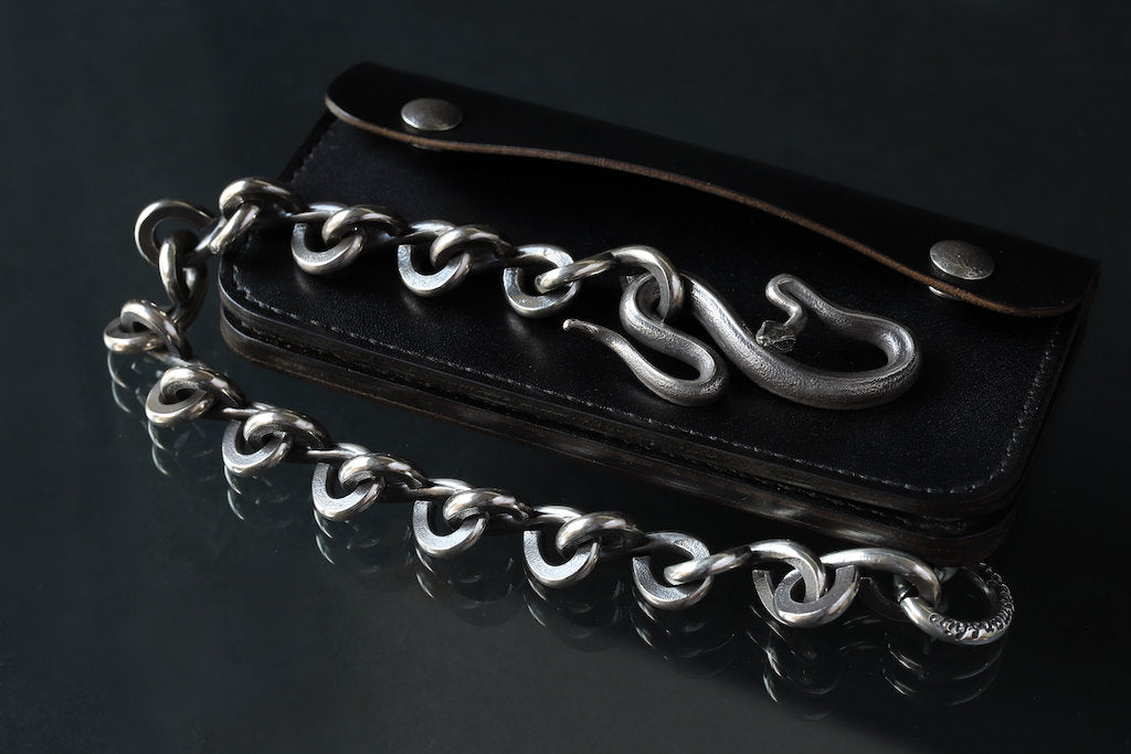 LYNCH SILVER SMITH SNAKE TWIST(L) WALLET CHAIN