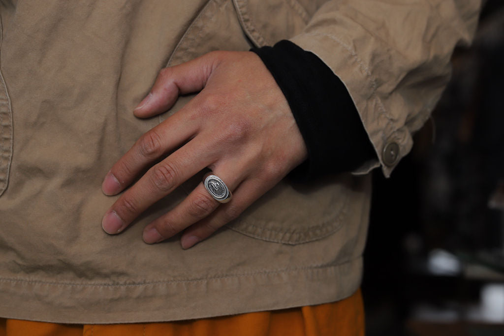 LYNCH SILVER SMITH EAGLE RING(L)