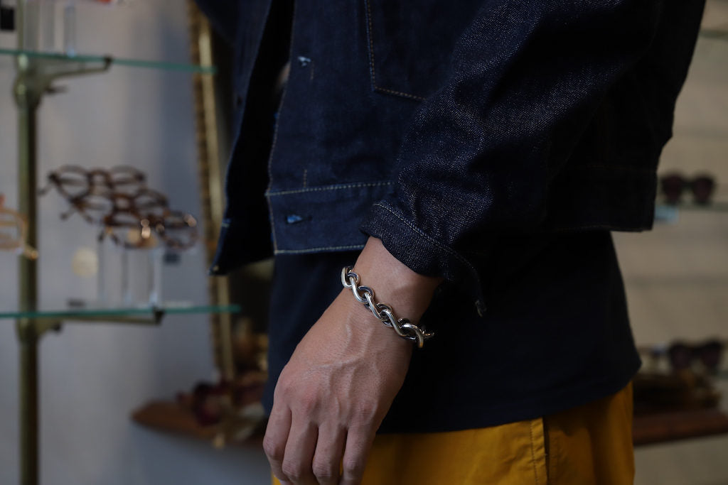 LYNCH SILVER SMITH TWIST MIX BRACELET (Lx3 Mx4 Sx3)