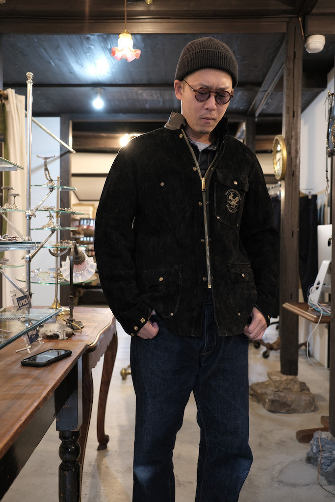 LYNCH SILVER SMITH WELDER JKT SUEDE BLACK