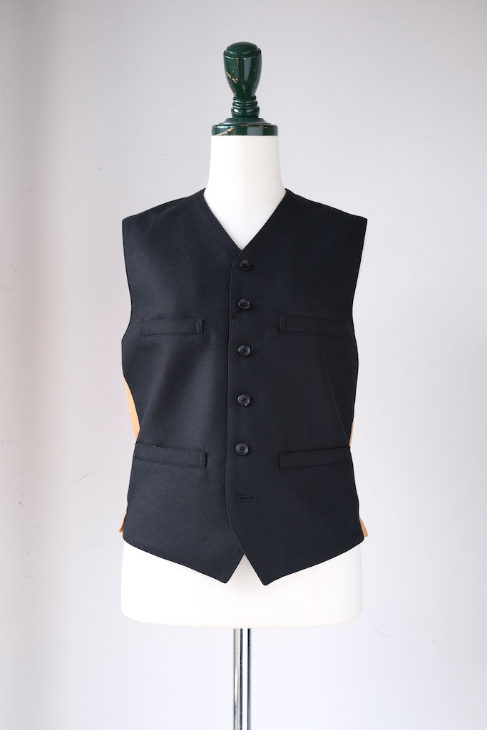 BLACK SIGN ARMY SERGE BUTLER VEST