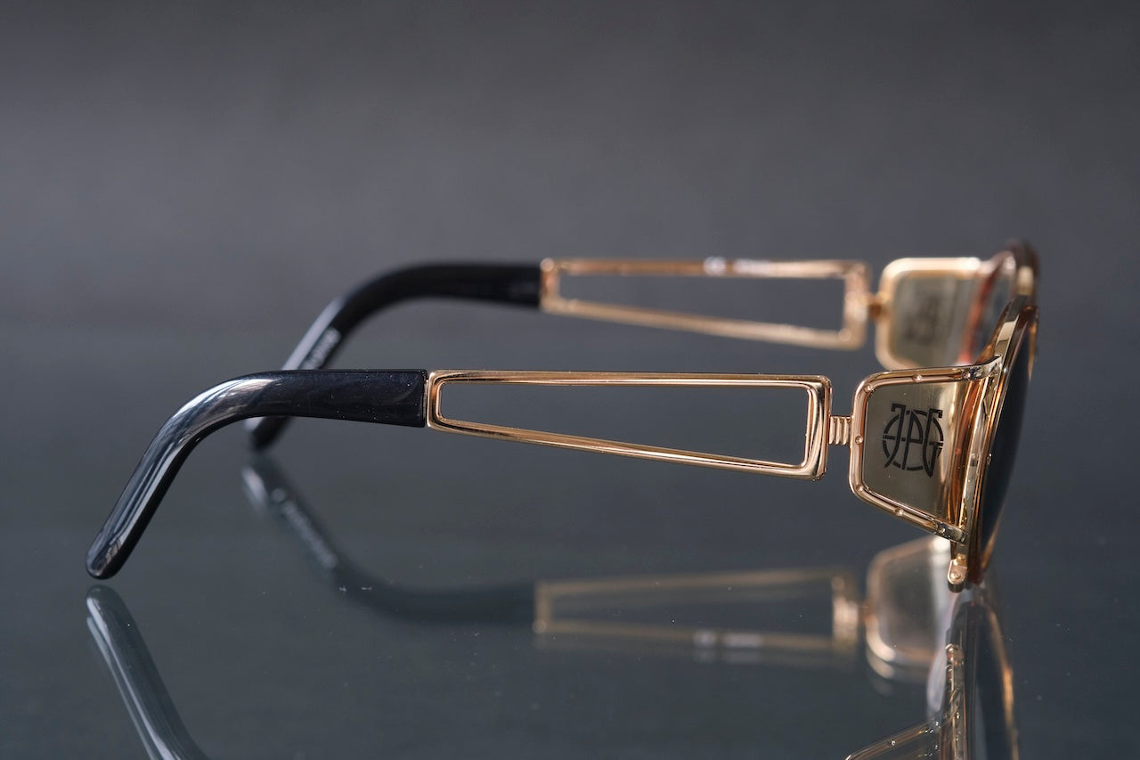 JEAN PAUL GAULTIER 90s GOLD SUNGLASSES 58-6201