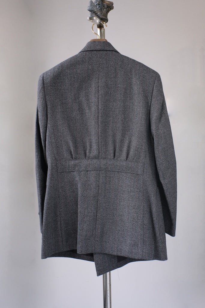 BLACK SIGN DOUBLE BREASTED SUITS M.GREY