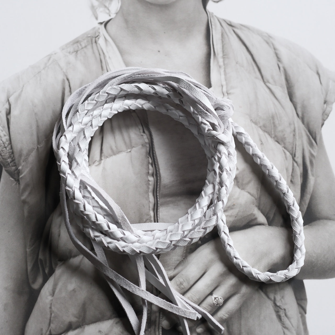 LYNCH SILVERSMITH LEATHER ROPE