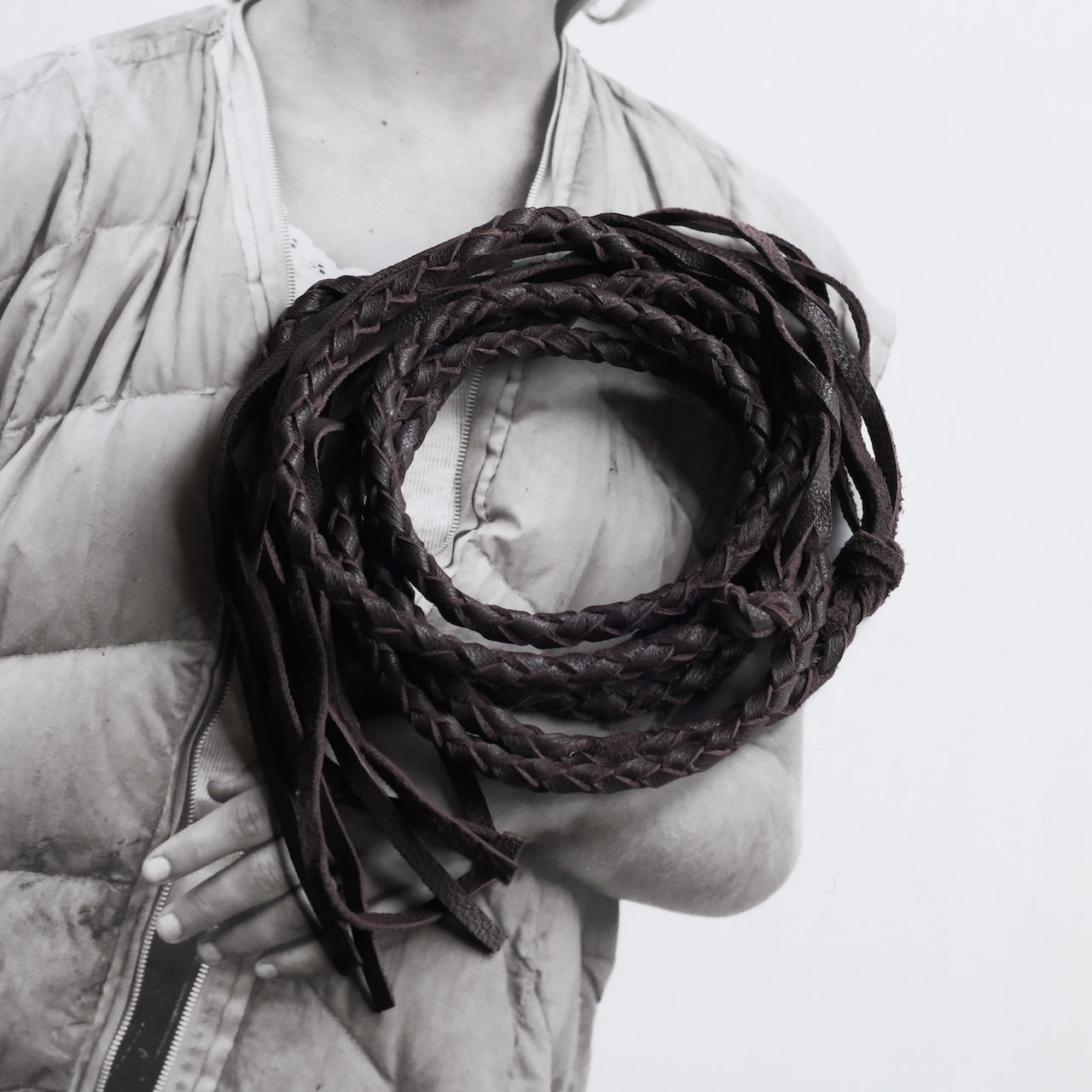 LYNCH SILVERSMITH LEATHER ROPE