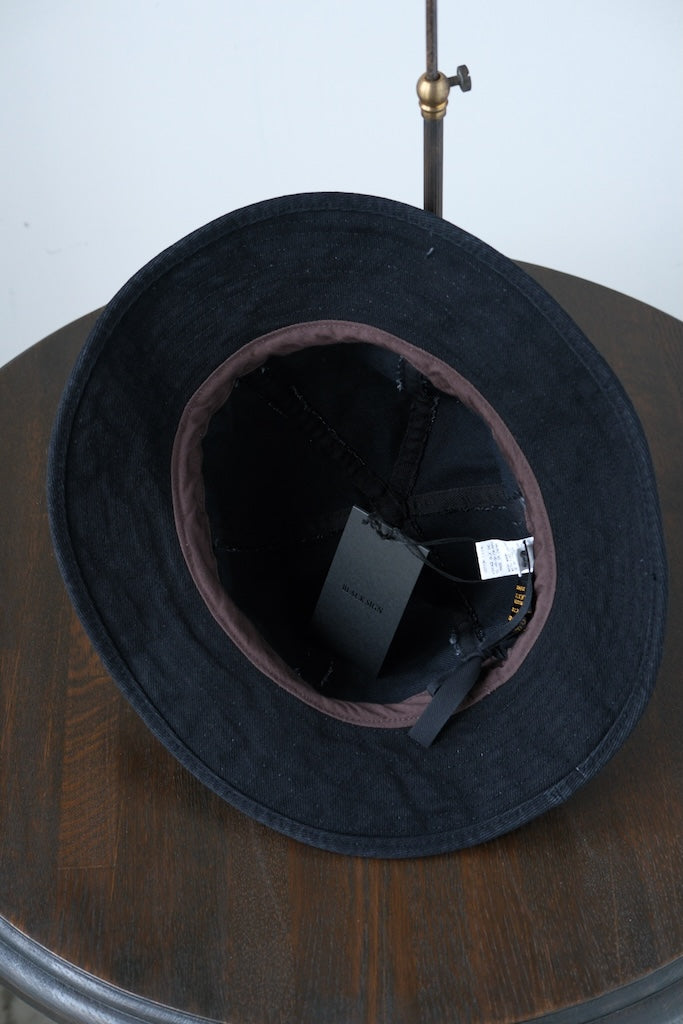 BLACK SIGN BLACK DENIM UTILITY HAT