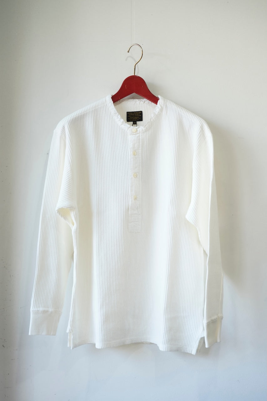 BLACK SIGN RAILROAD KNIT HENLEY L/S
