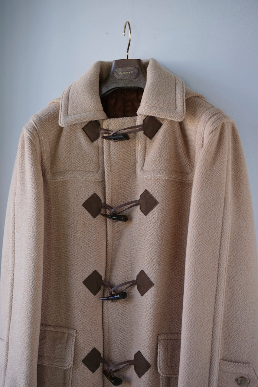 lacquer&c CHEVRON DUFFLE COAT CAMEL BEIGE