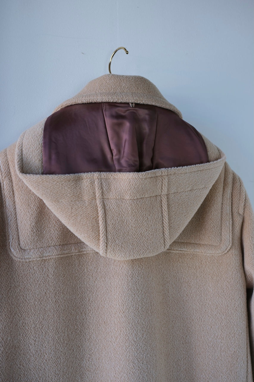 lacquer&c CHEVRON DUFFLE COAT CAMEL BEIGE