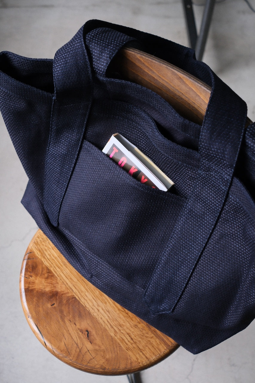 DJANGO ATOUR JARDINIER INDIGO TOTE