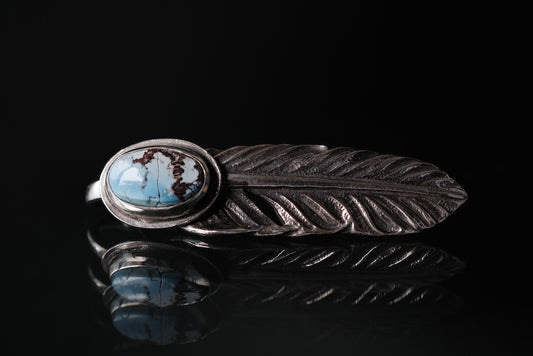 LYNCH SILVERSMITH FEATHER(S) GOLDEN HILL TURQUOISE