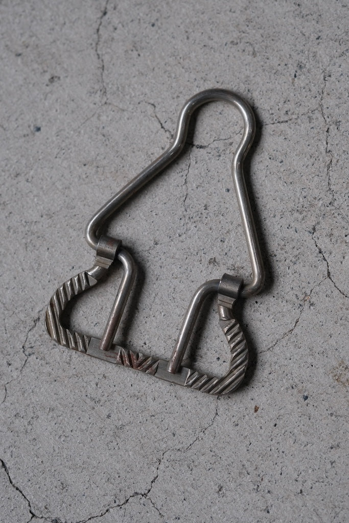 30s style iron hook for overalls