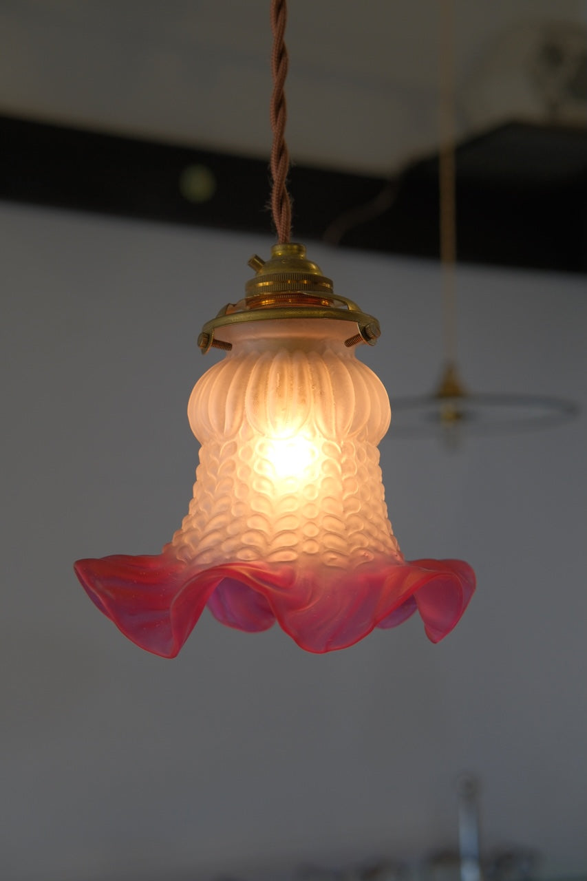 ART DECO FRENCH GLASS FRILLS SHADE