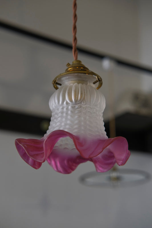 ART DECO FRENCH GLASS FRILLS SHADE