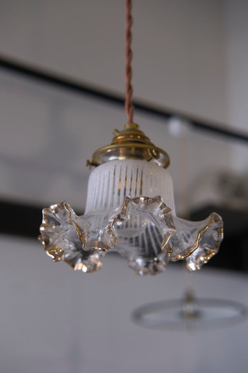 ART DECO FRENCH GLASS SHADE