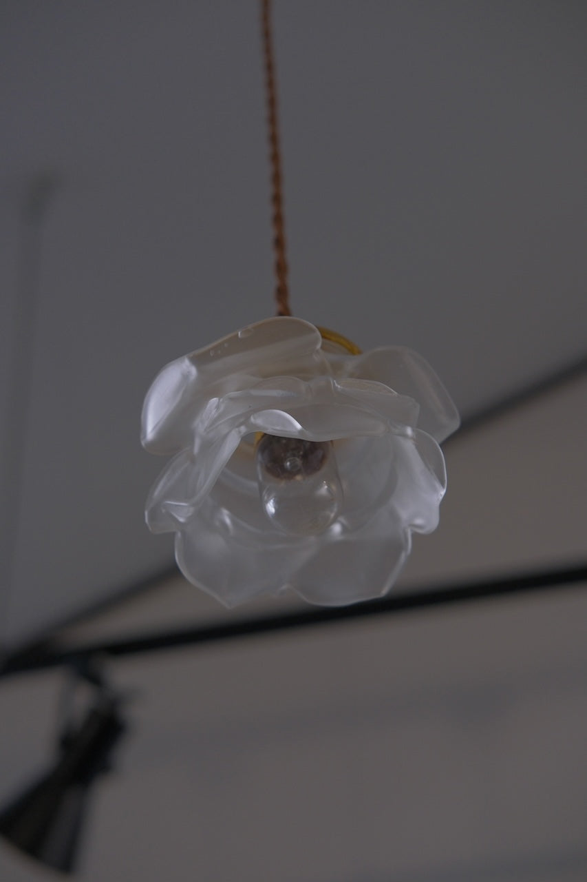 ART DECO FRENCH FLOWER GLASS SHADE