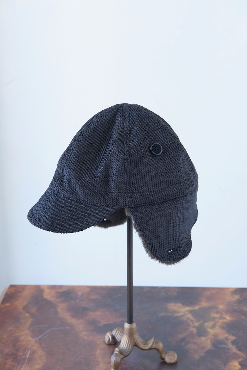 BLACK SIGN RIPPLE CORD AIM CAP