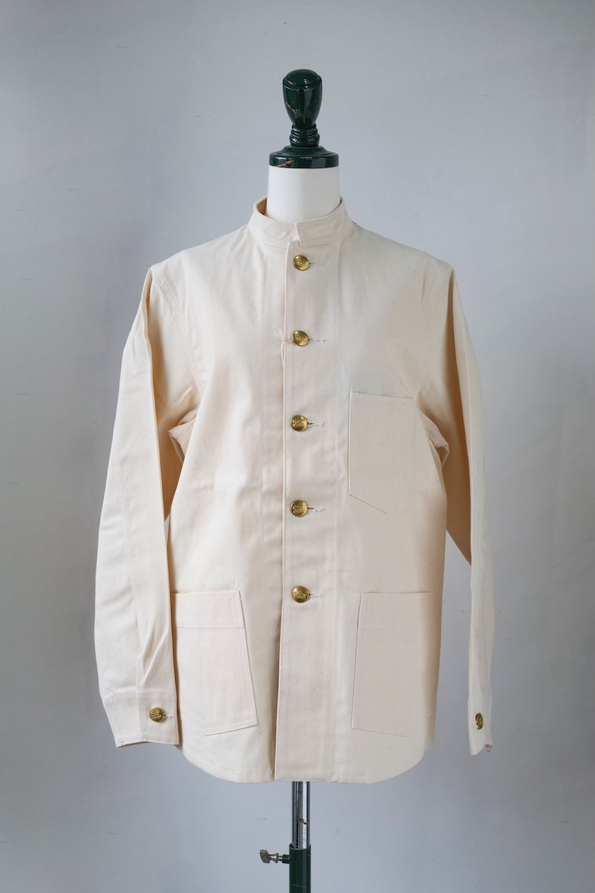 DAPPERS CLASSICAL STANDCOLLAR WORK JKT ECRU LOT1457