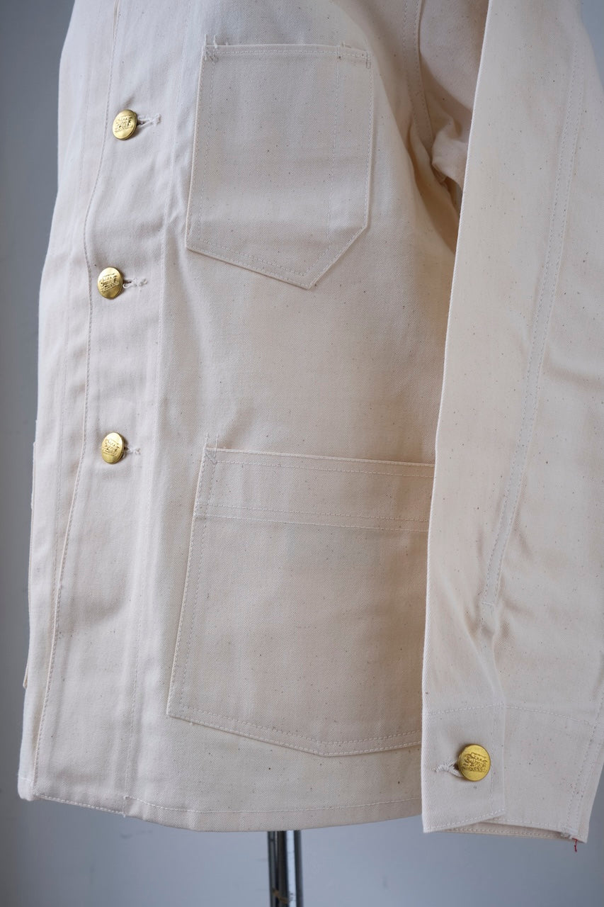 DAPPERS CLASSICAL STANDCOLLAR WORK JKT ECRU LOT1457