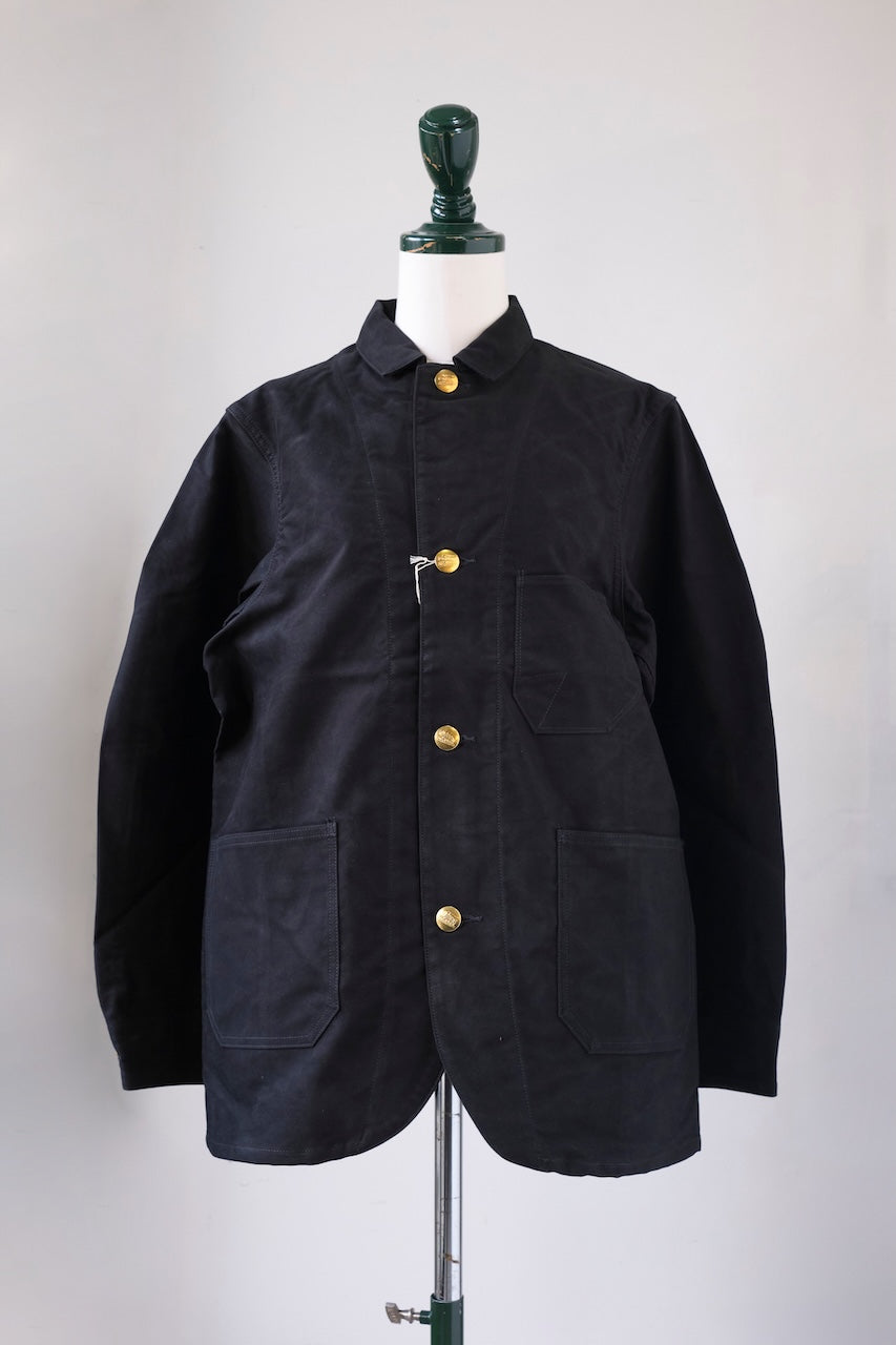 DAPPERS EARLY CENTURY STYLE COVERALL BLACK MOLESKIN LOT1503